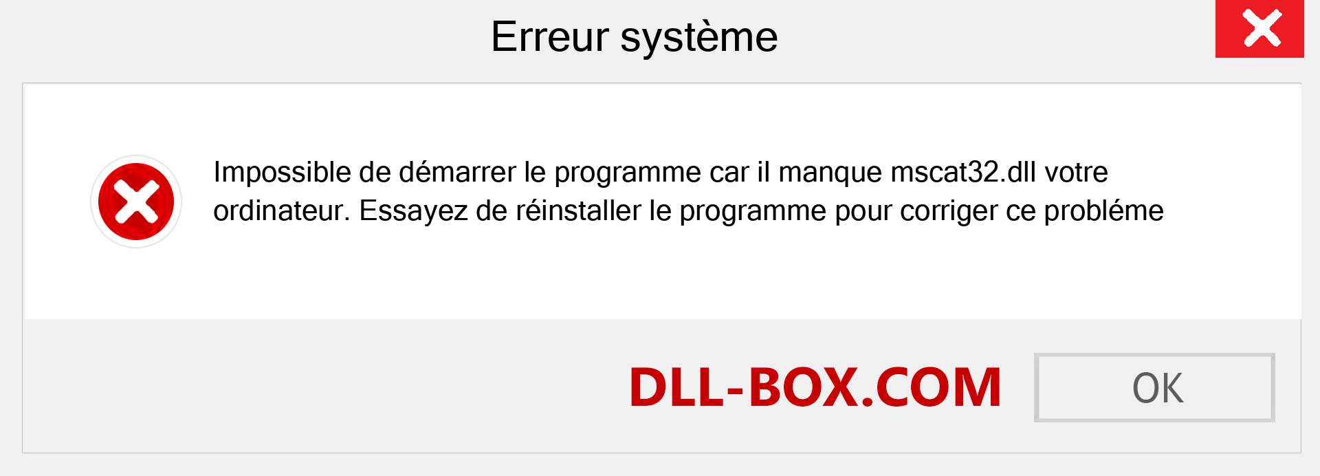 Le fichier mscat32.dll est manquant ?. Télécharger pour Windows 7, 8, 10 - Correction de l'erreur manquante mscat32 dll sur Windows, photos, images